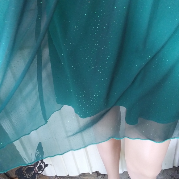 Jodi Kristopher Green Mini Dress 